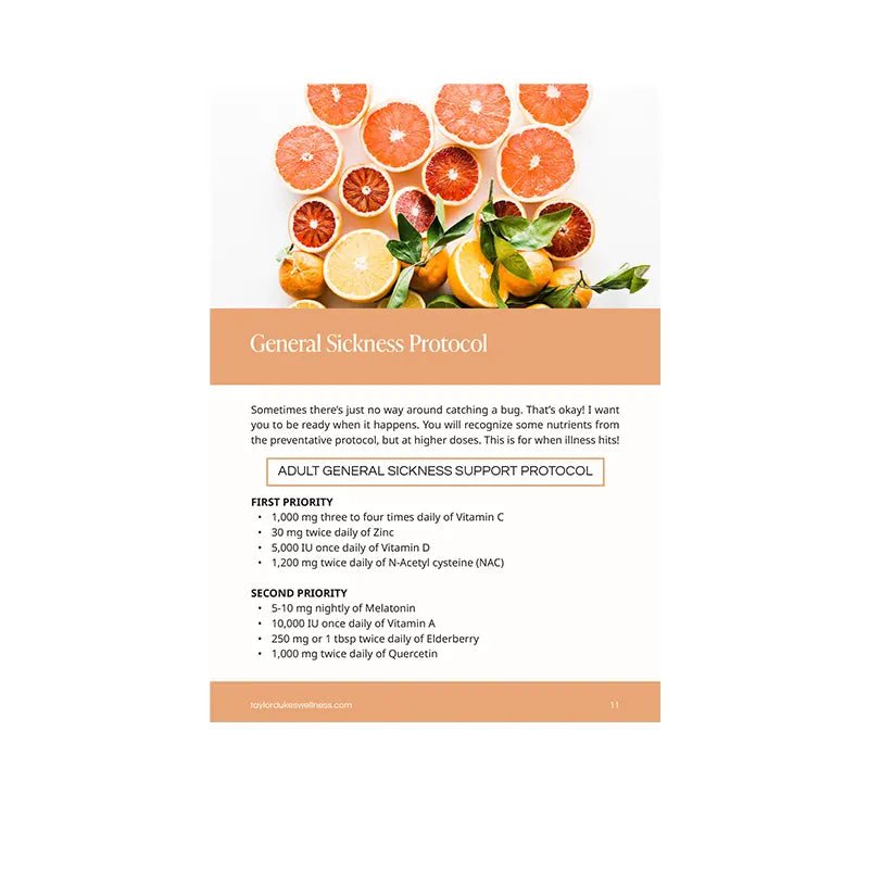 The Ultimate Illness Guide - Taylor Dukes Wellness