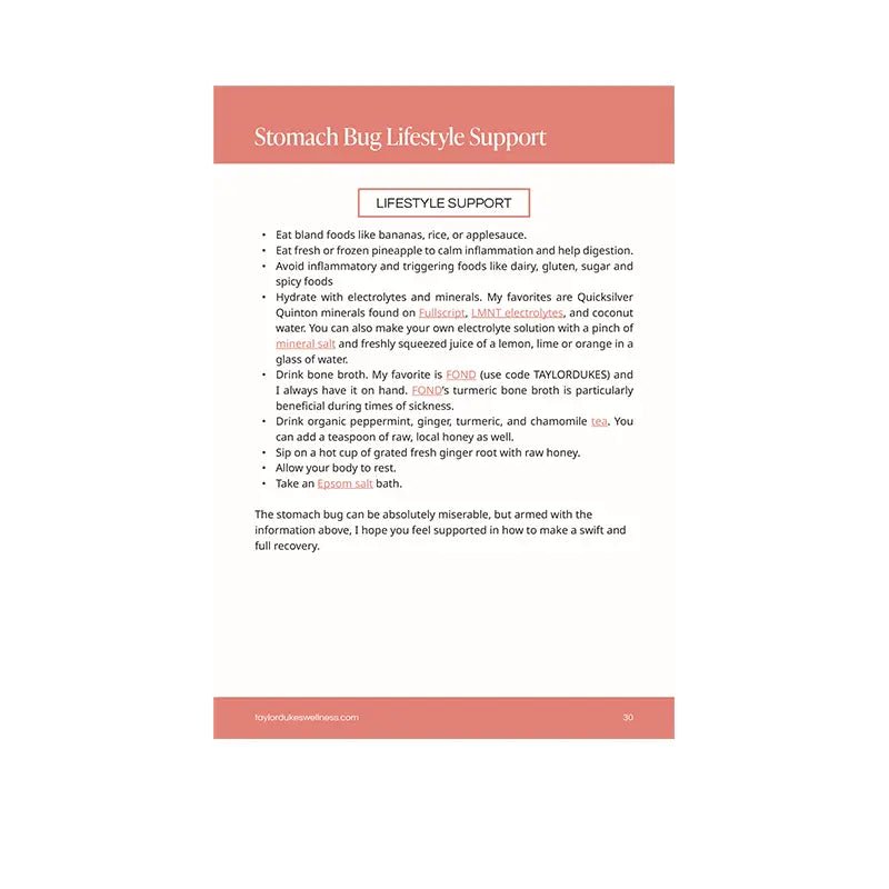 The Ultimate Illness Guide - Taylor Dukes Wellness