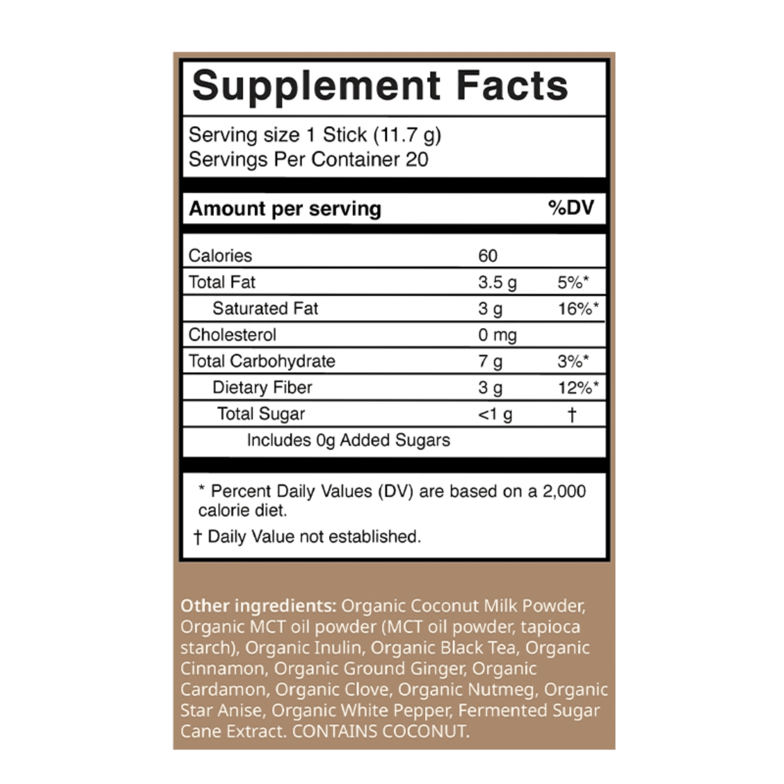 Organic Chai Tea Latte - Taylor Dukes Wellness