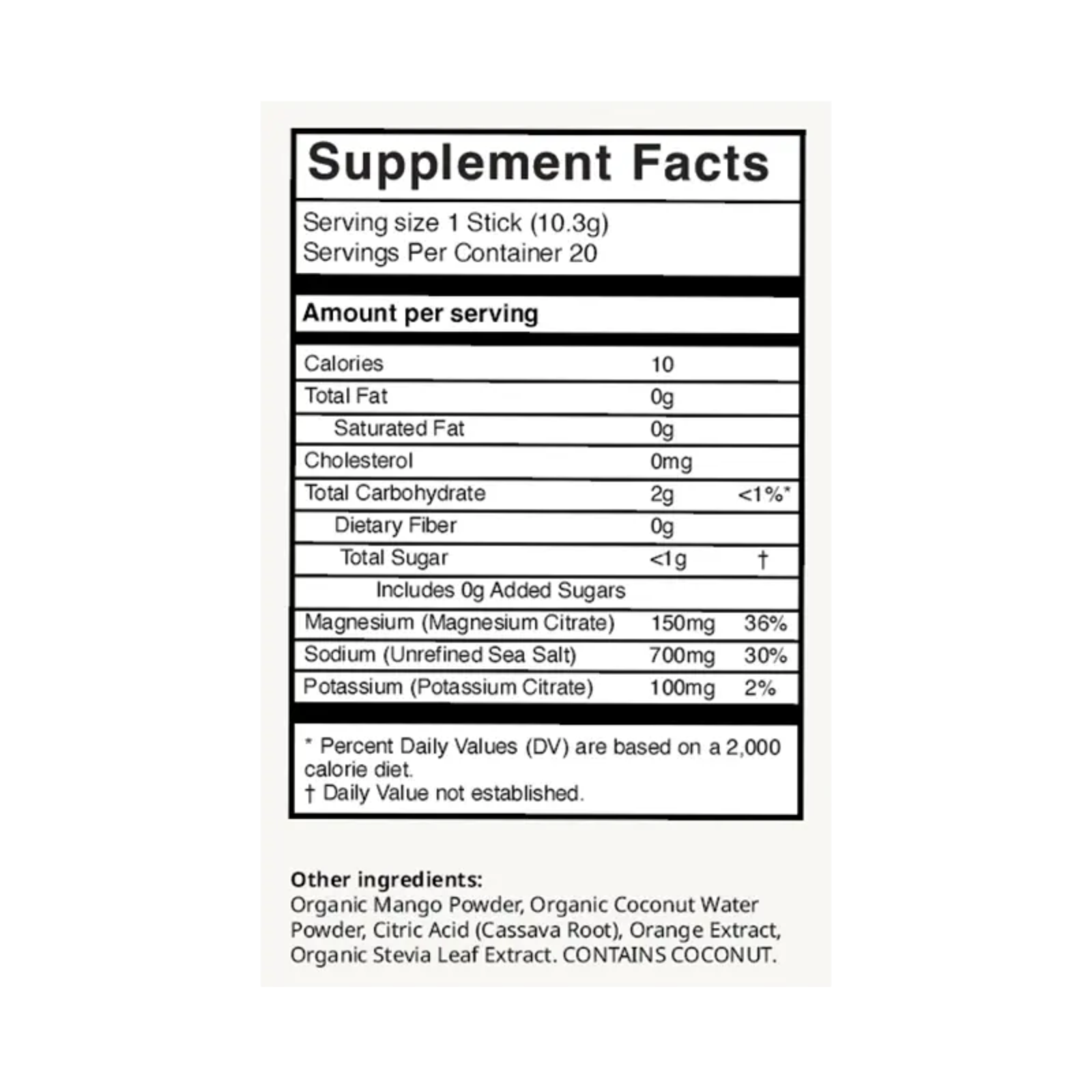 Mango Orange Electrolyte Drink Mix