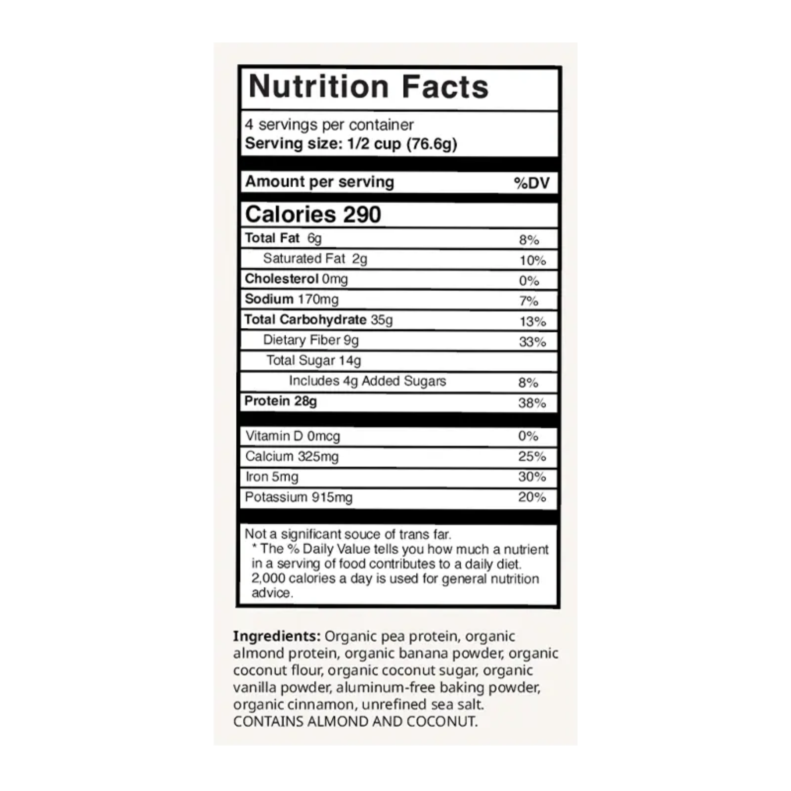 Organic Protein Pancake Mix