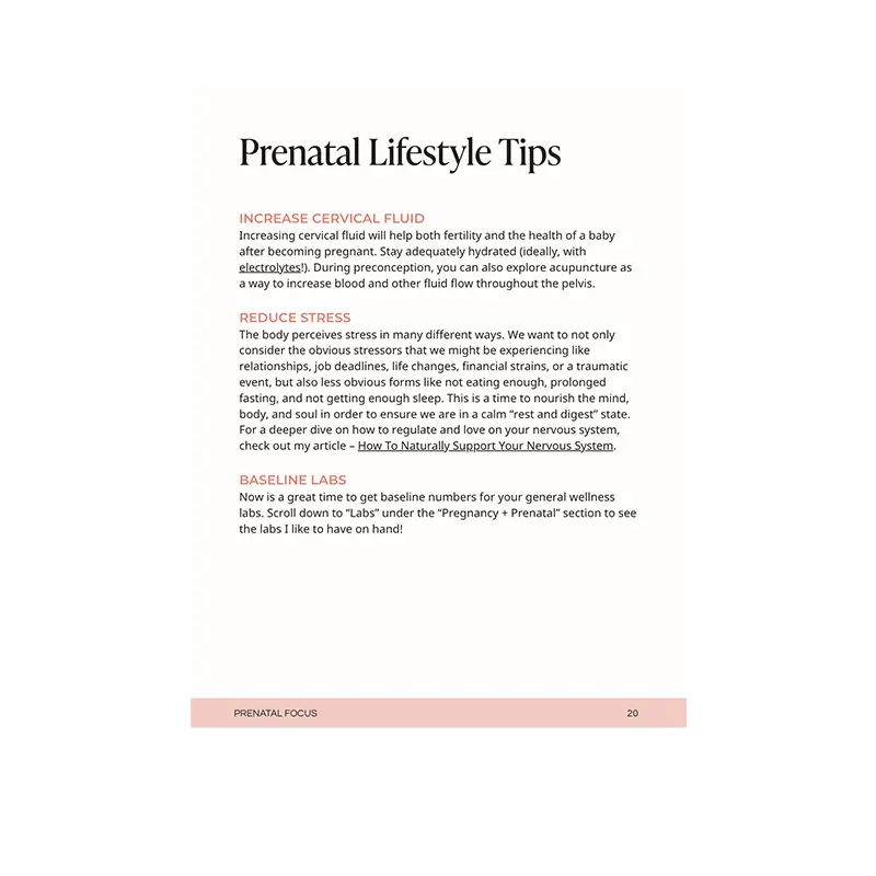 The Ultimate Prenatal, Pregnancy & Postpartum Guide