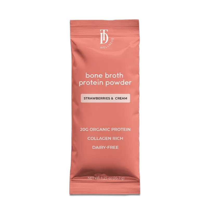 Strawberries & Cream Bone Broth Protein Stick - Taylor Dukes Wellness