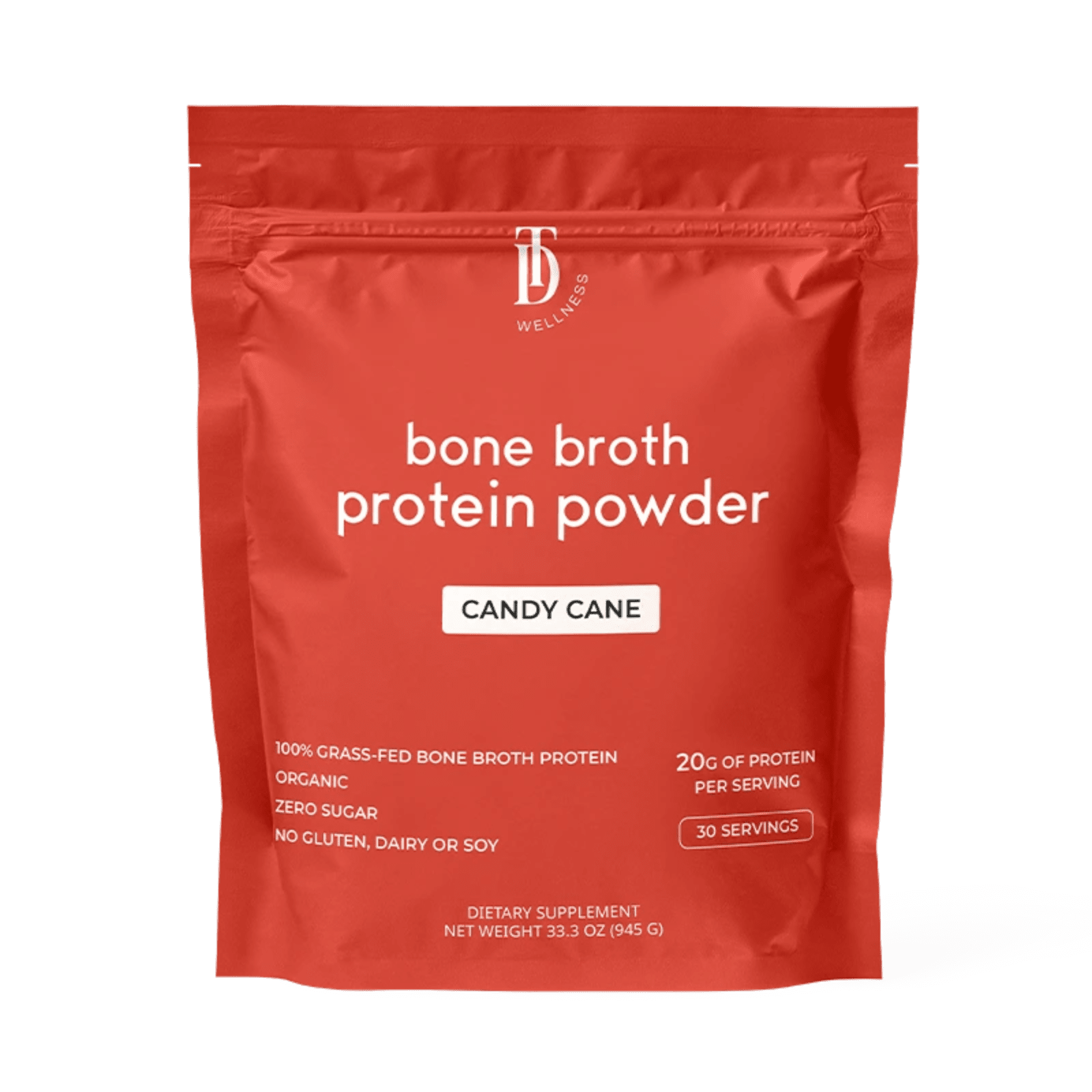 Candy Cane Bone Broth Protein - Taylor Dukes Wellness