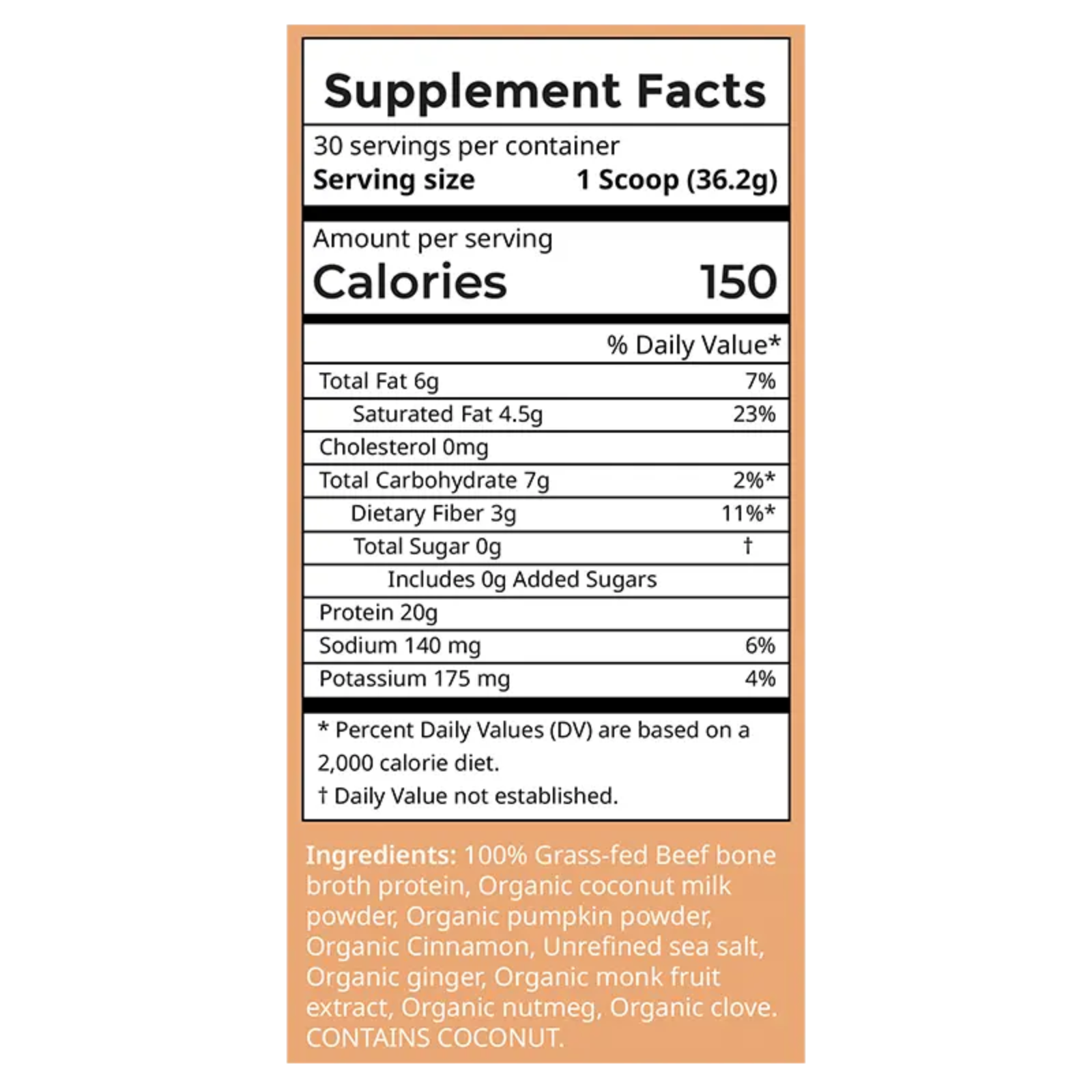 Pumpkin Spice Bone Broth Protein