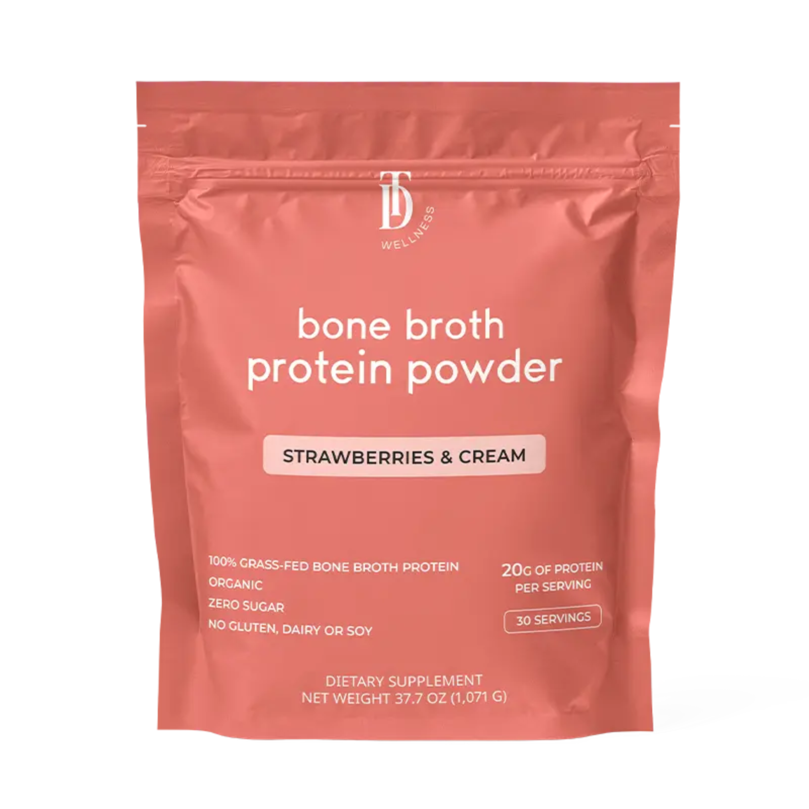 Strawberries & Cream Bone Broth Protein