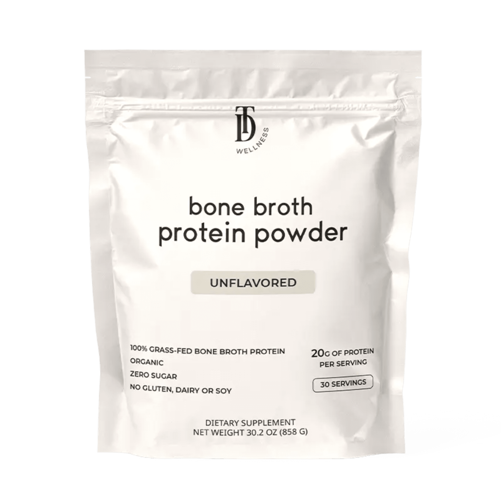 Unflavored Bone Broth Protein - Taylor Dukes Wellness