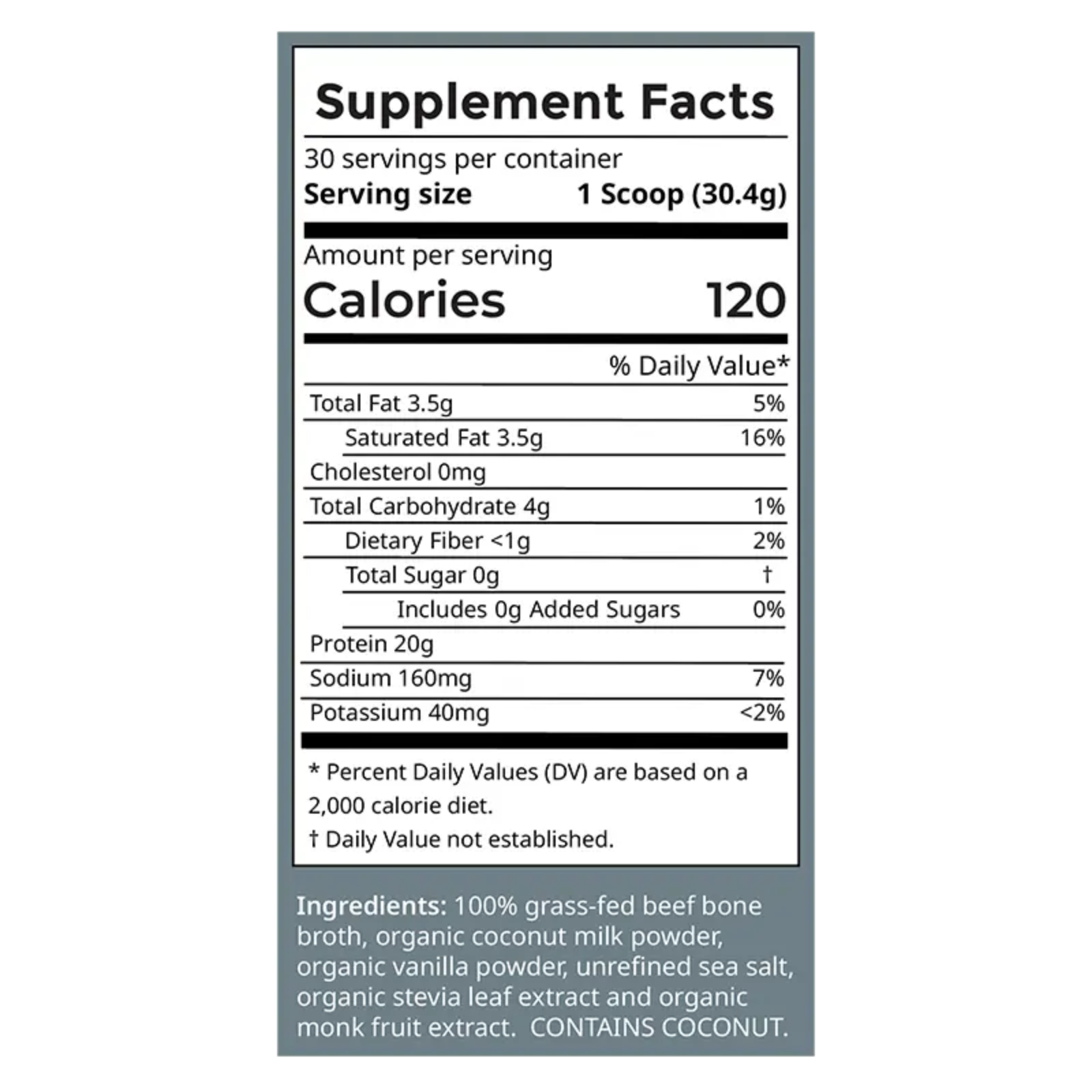 Vanilla Bone Broth Protein