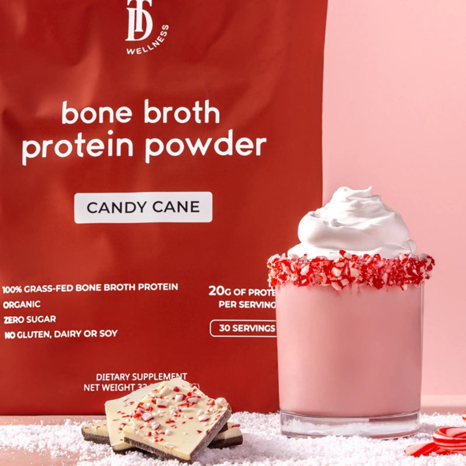 Candy Cane Bone Broth Protein