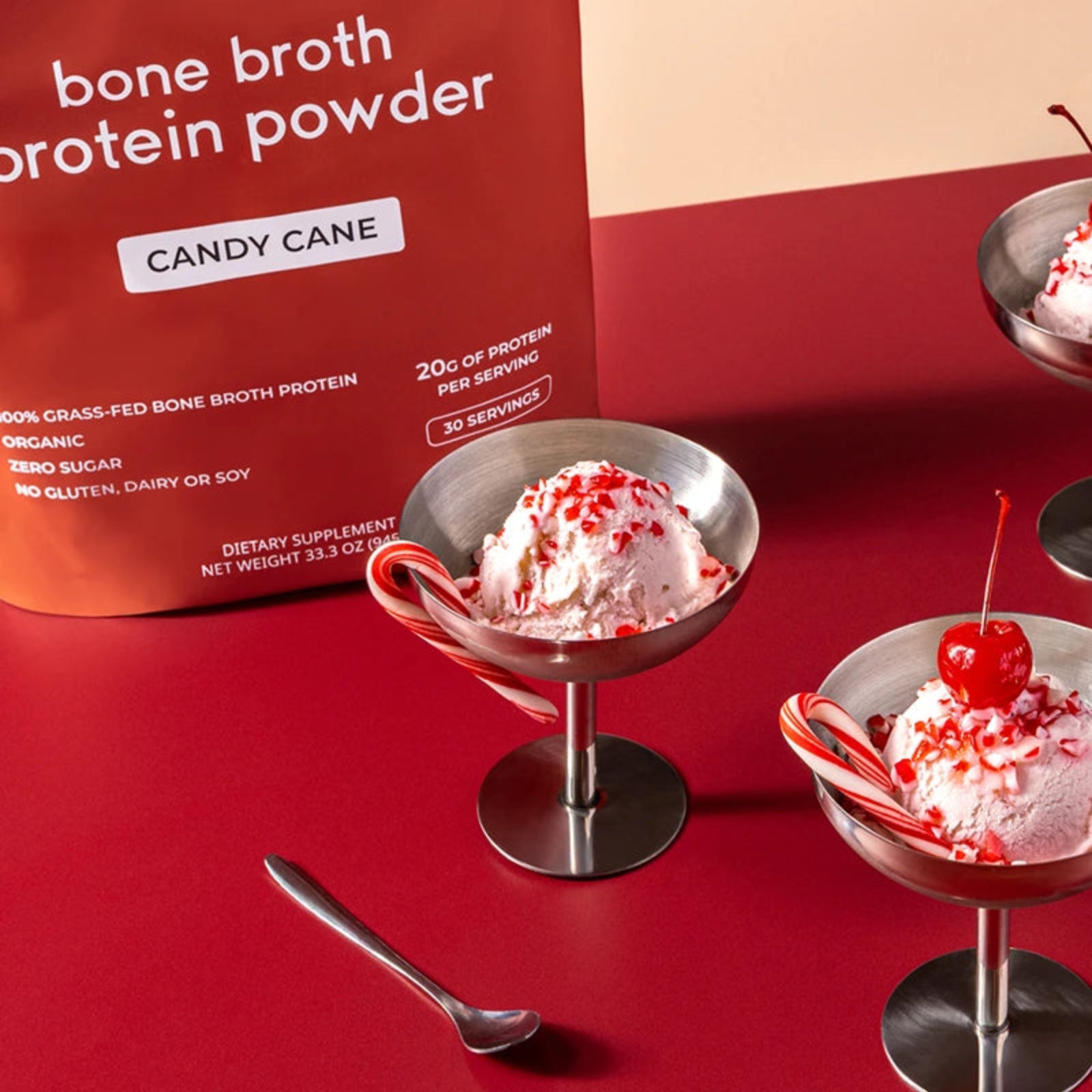 Candy Cane Bone Broth Protein - Taylor Dukes Wellness