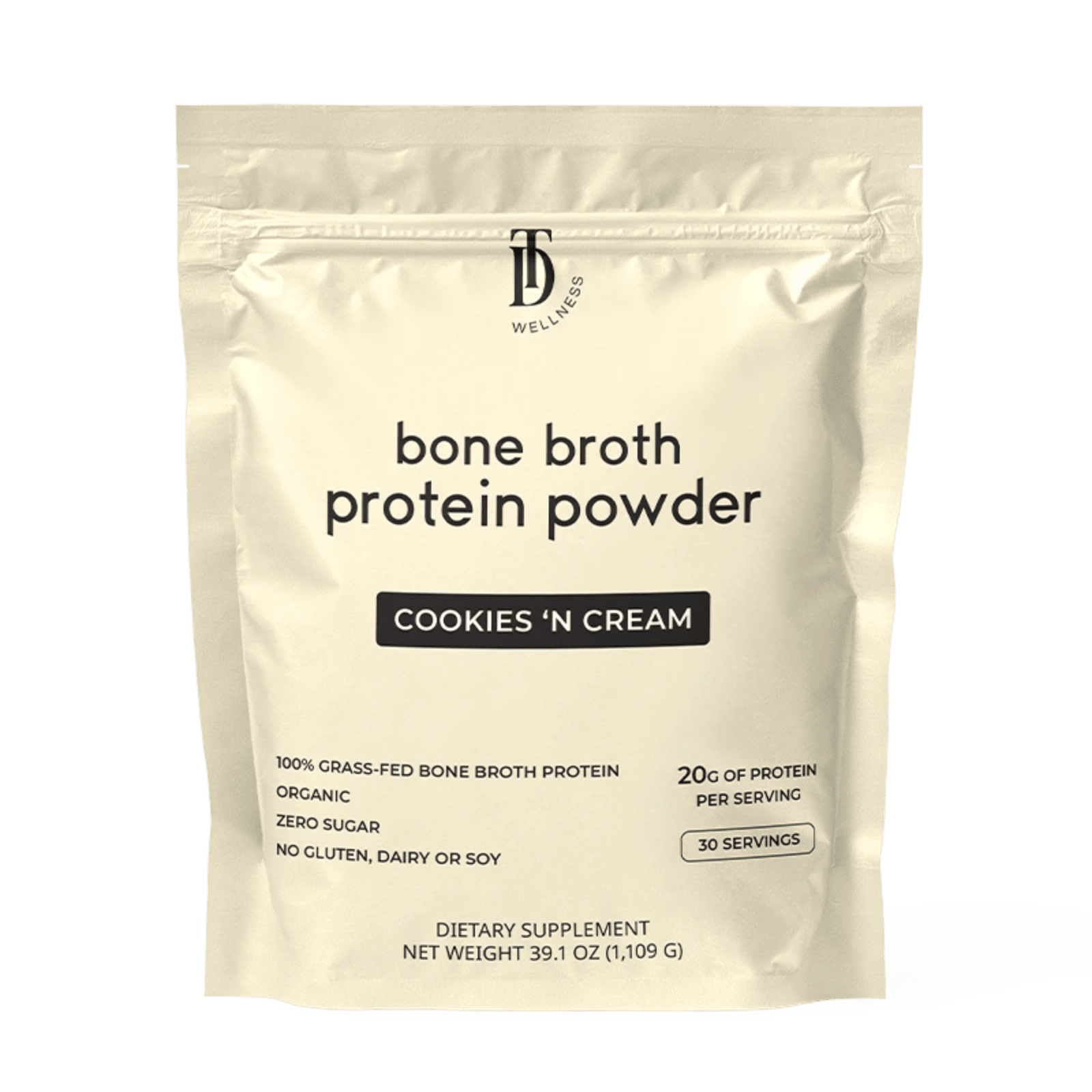 Cookies 'N Cream Bone Broth Protein - Taylor Dukes Wellness