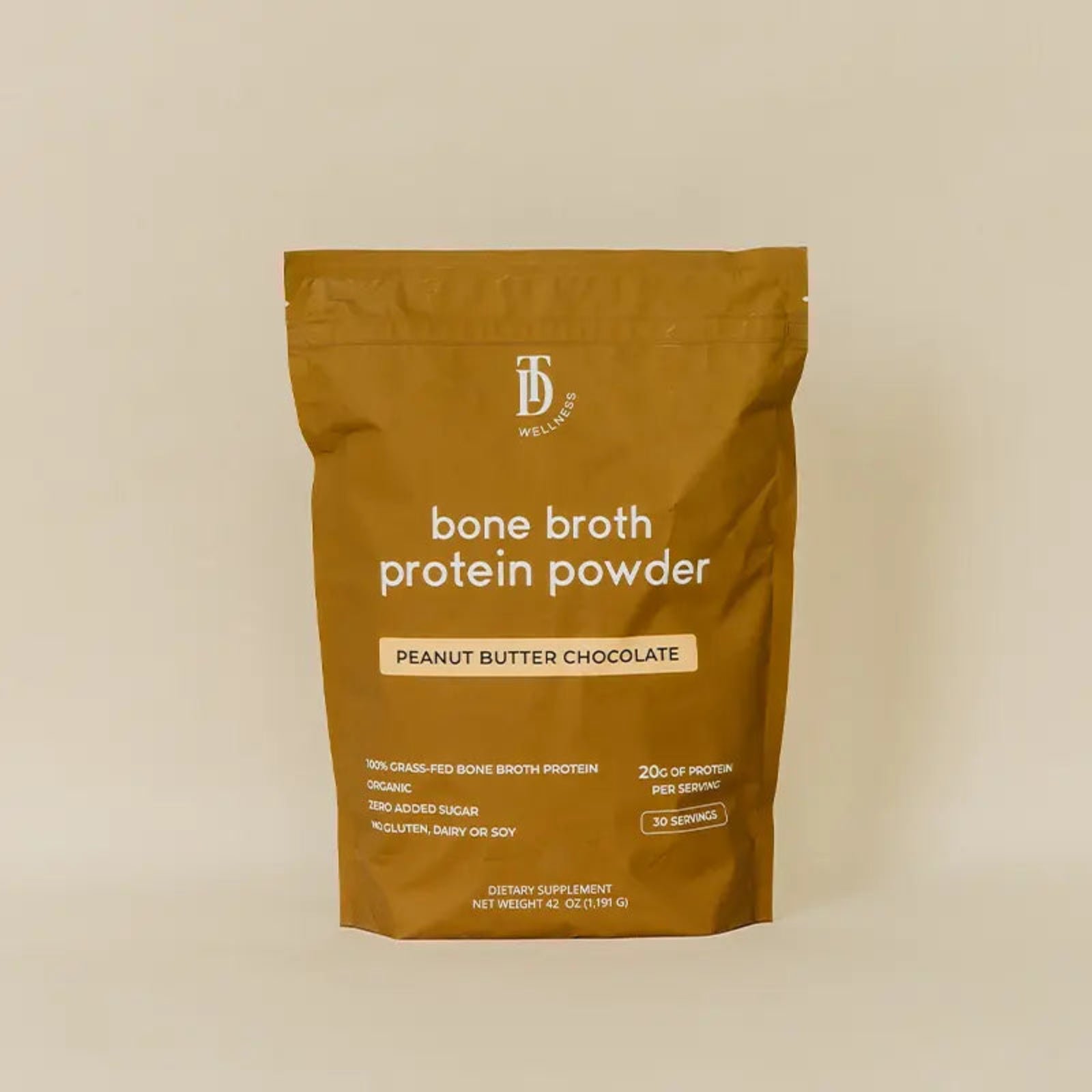 Peanut Butter Chocolate Bone Broth Protein - Taylor Dukes Wellness
