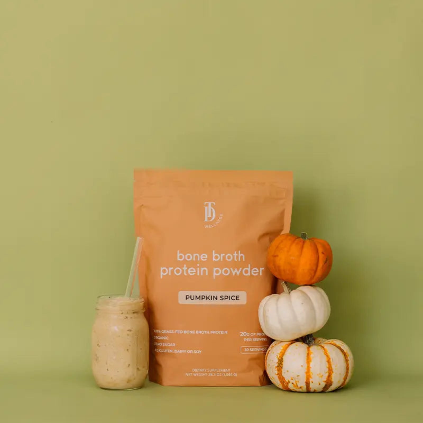 Pumpkin Spice Bone Broth Protein - Taylor Dukes Wellness