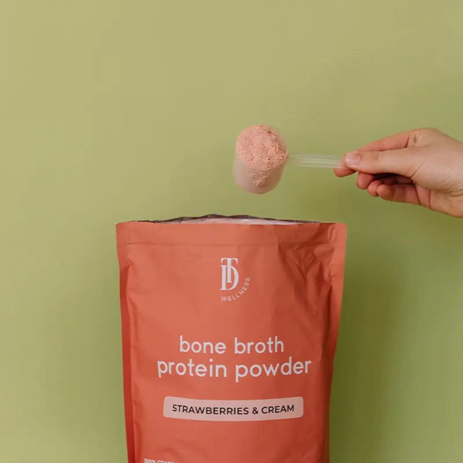 Strawberries & Cream Bone Broth Protein - Taylor Dukes Wellness