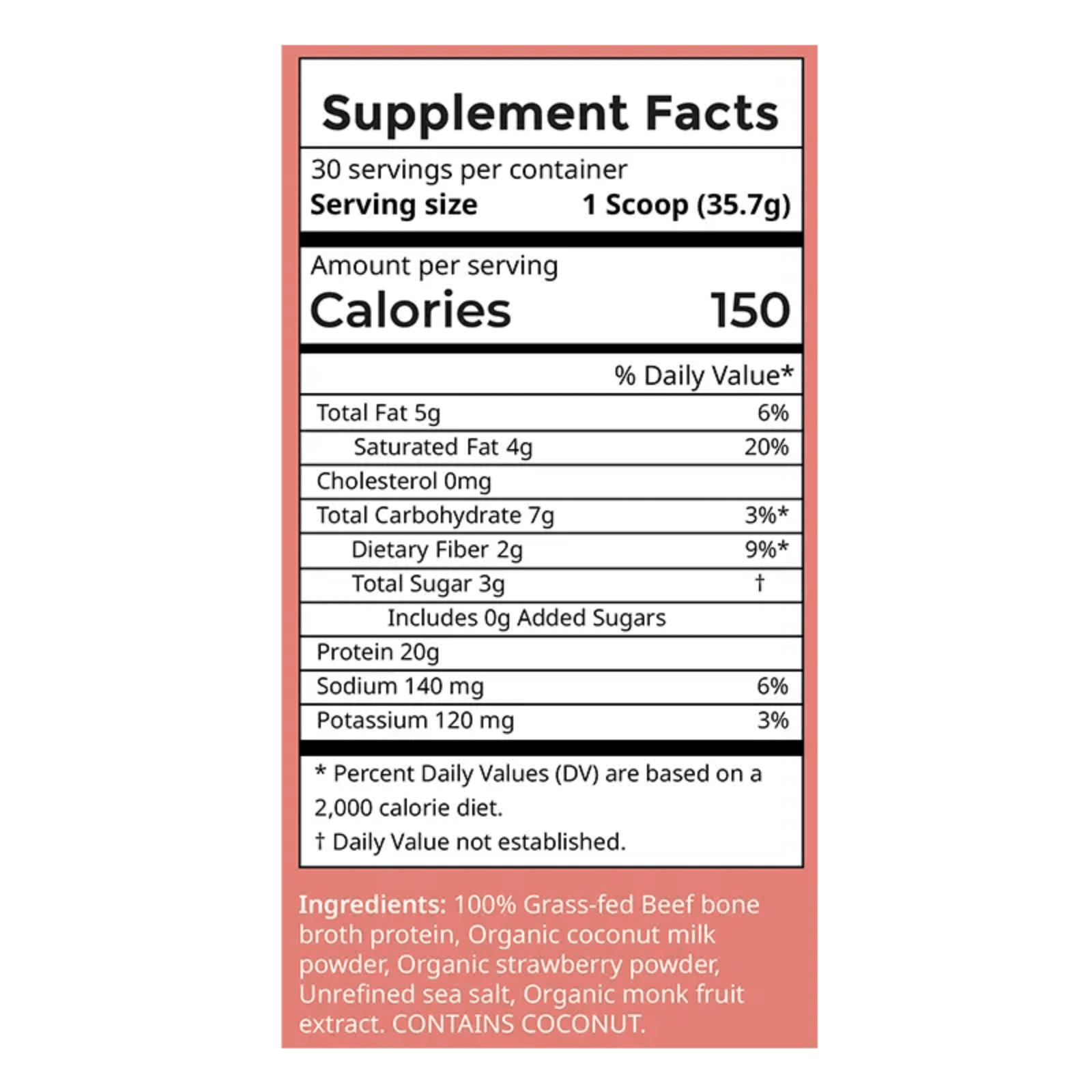 Strawberries & Cream Bone Broth Protein Stick - Taylor Dukes Wellness