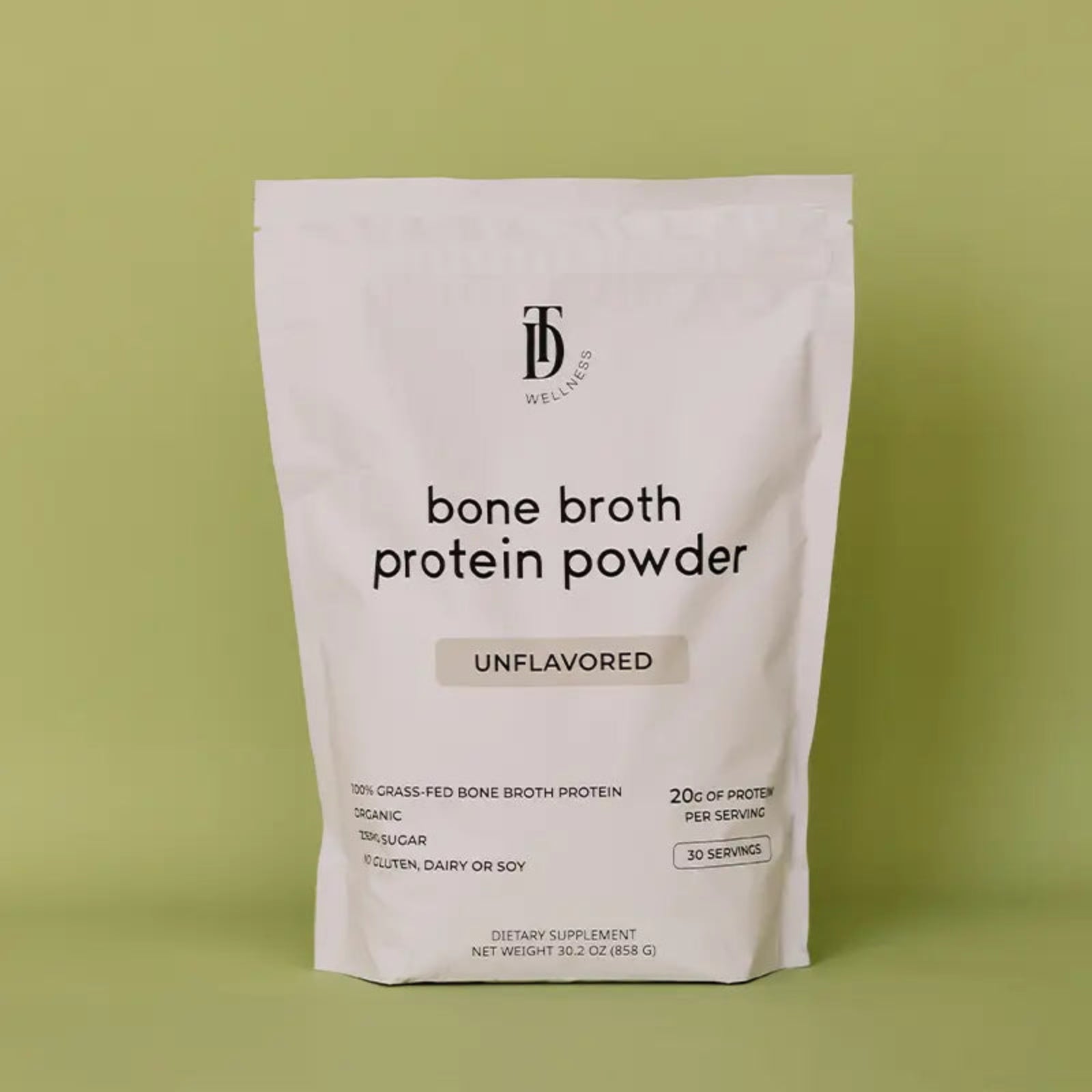 Unflavored Bone Broth Protein - Taylor Dukes Wellness