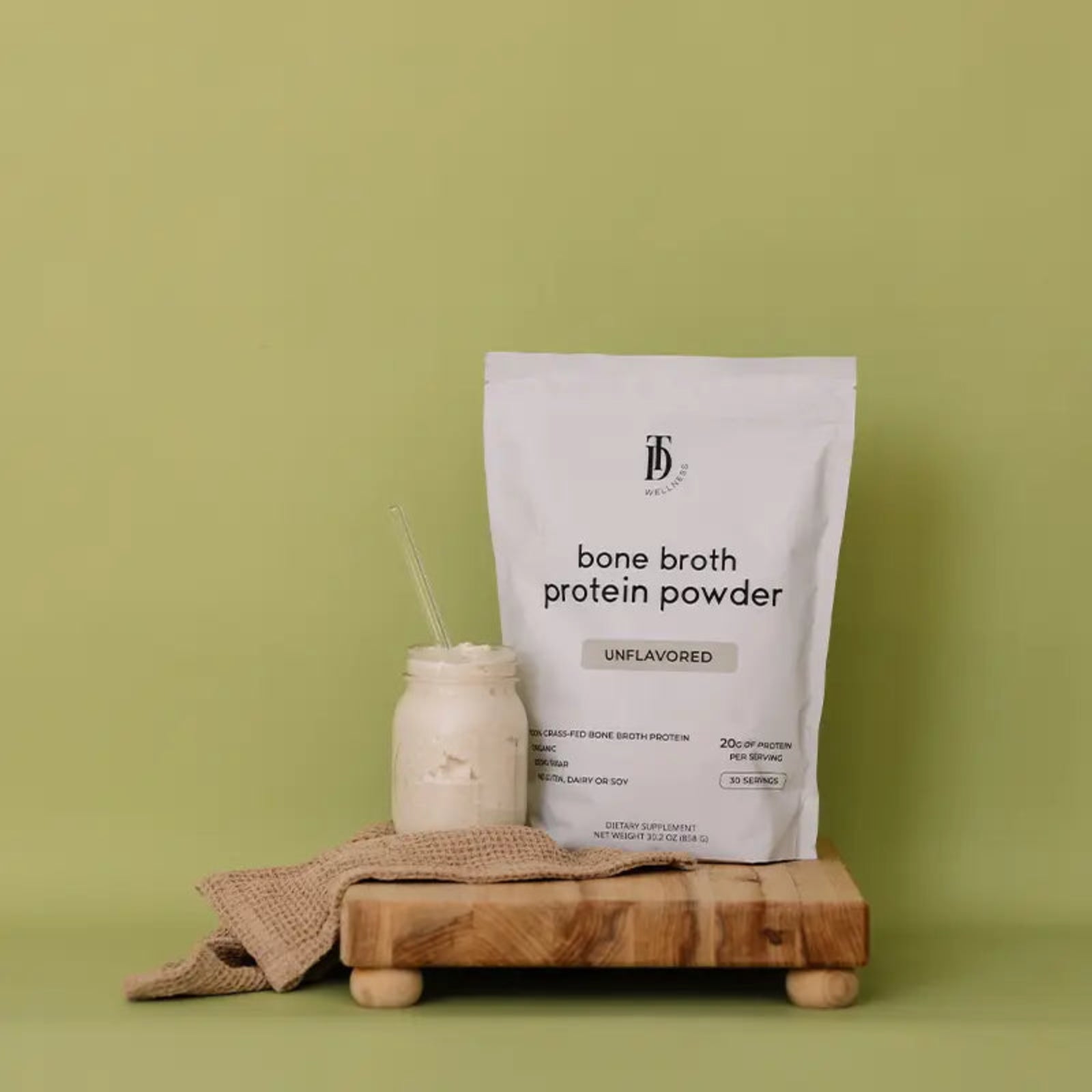Unflavored Bone Broth Protein - Taylor Dukes Wellness
